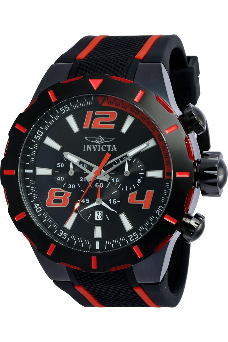 Invictaインビクタ S1 ラリー 日本製クォーツ ブラック メンズ腕時計 20109