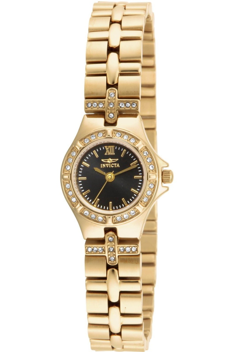 Invictaインビクタ レディース ワイルドフラワー スイス製クォーツ ゴールドウォッチ