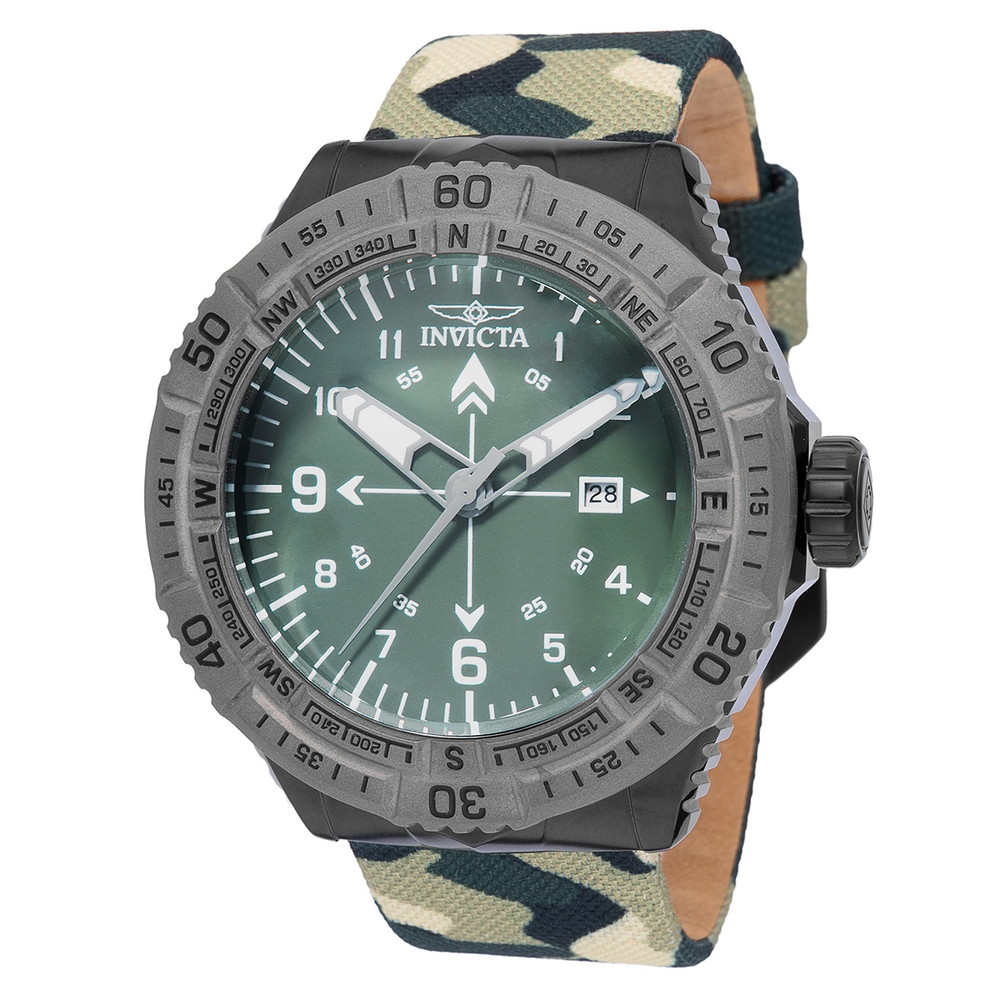 Invictaインビクタ Coalition Forces メンズ ウオッチ 石英 49粍 ナイロンダンス楽隊 化けの皮 緑であること 100m雨合羽 基本形目じるし