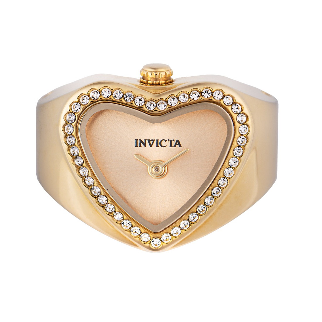 Invictaインビクタ Mini Angel レディース リングウォッチ 指環時辰儀 ゴールド ステンレス鋼 18.5粍 石英 雨合羽 雅びやか