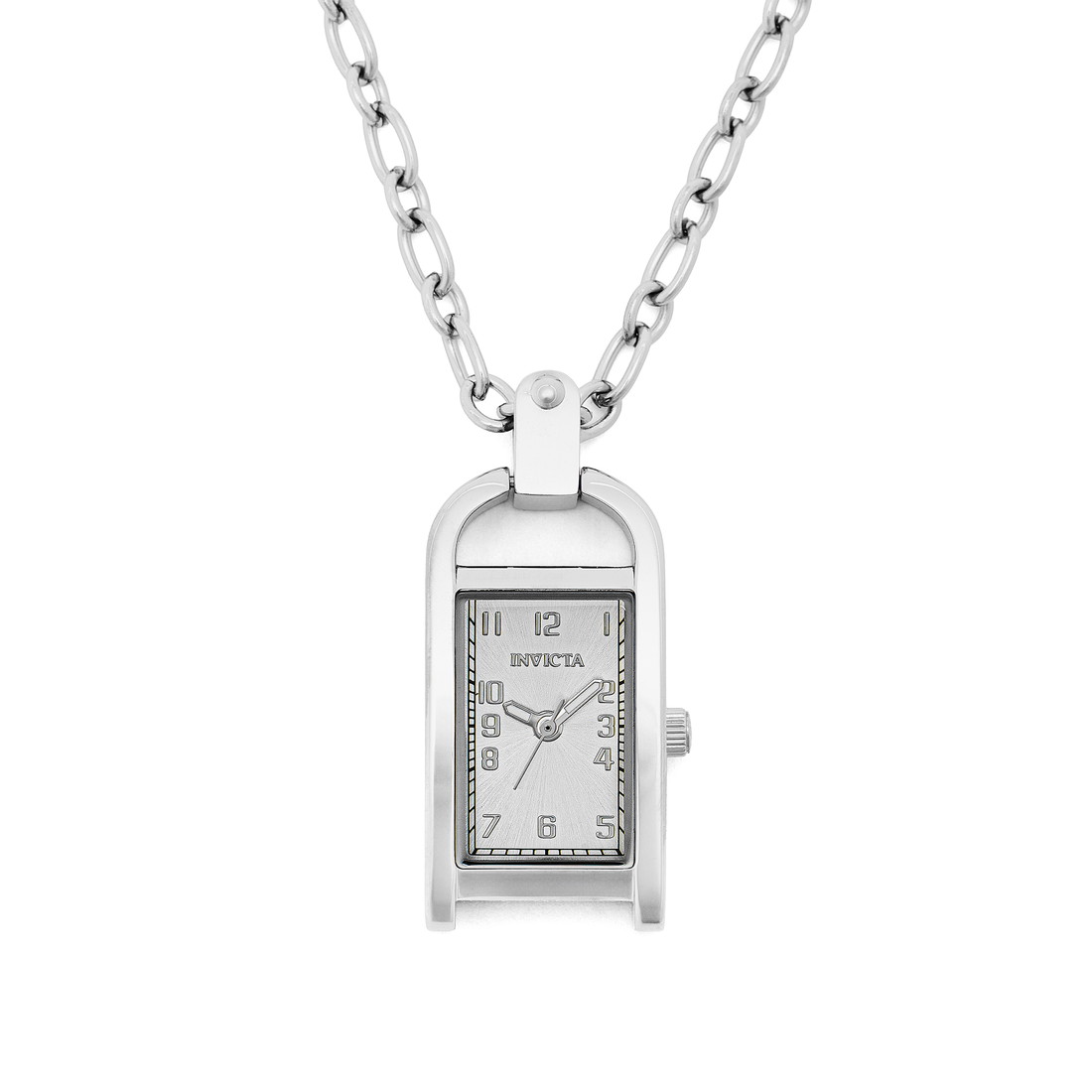 Invictaインビクタ Mini Angel レディース ネックレスウォッチ 17.5粍 しろがね色 スチール写真容れもの 石英 30m雨合羽