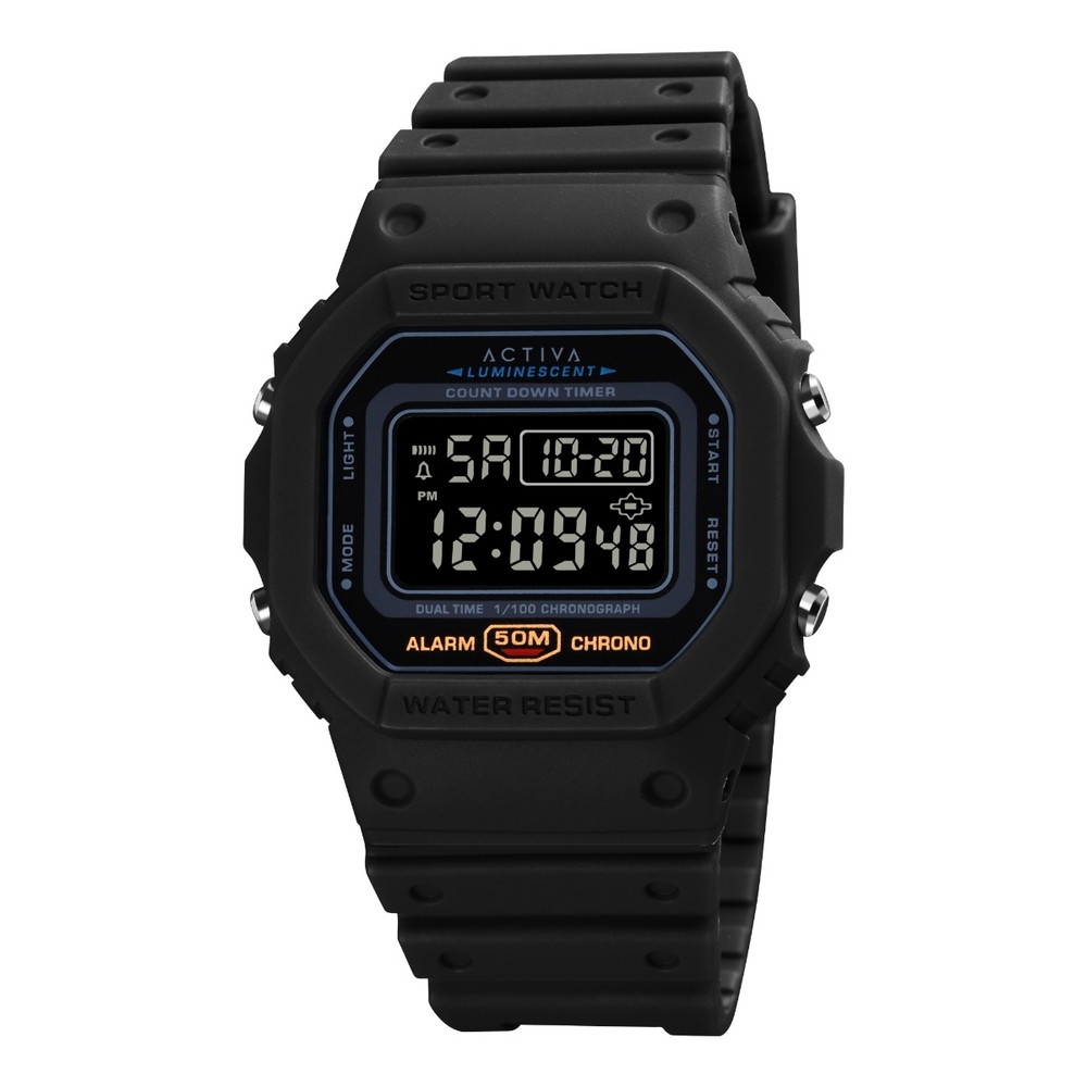 Invictaインビクタ Activa Retro X メンズ デジタルウオッチ 50m雨合羽 黒いこと ポリウレタンダンス楽隊 デュアルひと休み 秒時計 LEDうしろ側点火装置