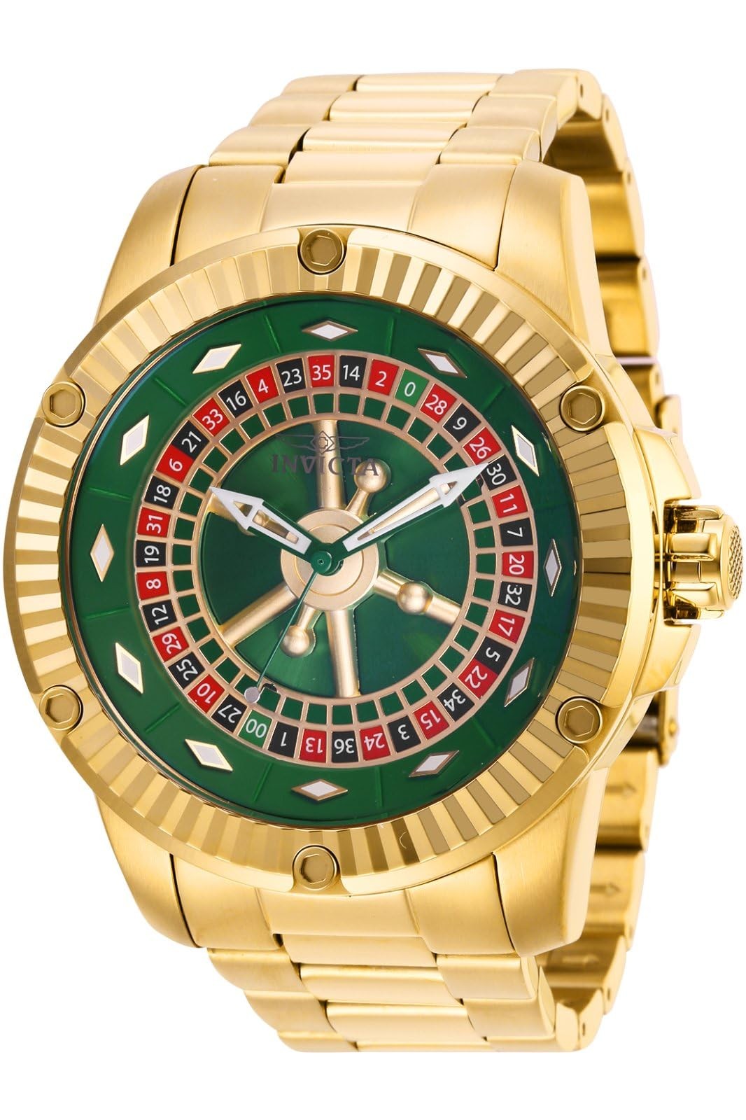 インビクタ Specialty メンズ 自動巻き グリーン文字盤 ゴールド ステンレス 52mm｜Basqueバスク 37,700円
