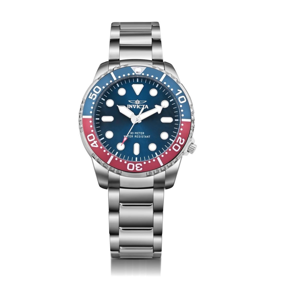 インビクタ Pro Diver メンズ 腕時計 ブルー文字盤 ステンレスベルト クォーツ 48mm｜Basqueバスク