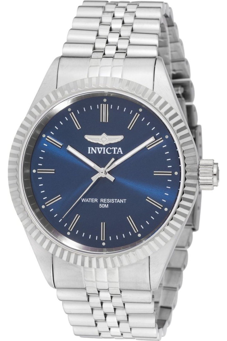 Invicta Specialty メンズ 43粍 ステンレス鋼スチール写真 スチール写真 青碧 dial パソコン21J 石英