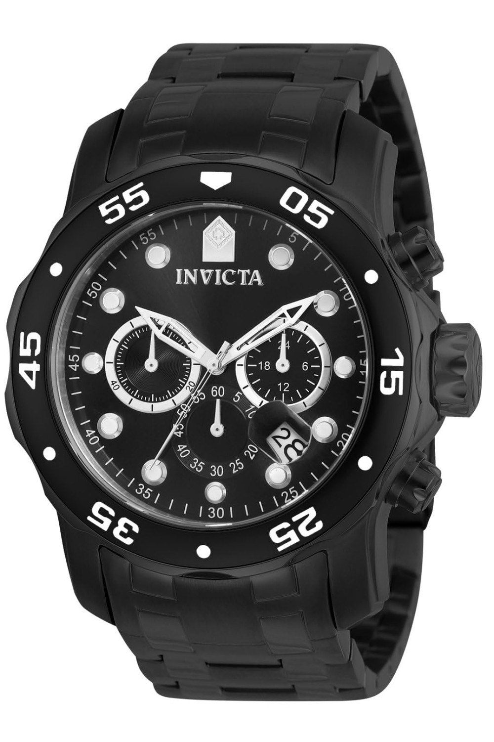 Invicta メンズ 0076 Pro Diver Collection クロノグラフ 黒いこと イオンプレーテッド ステンレス鋼スチール写真 御覧になる