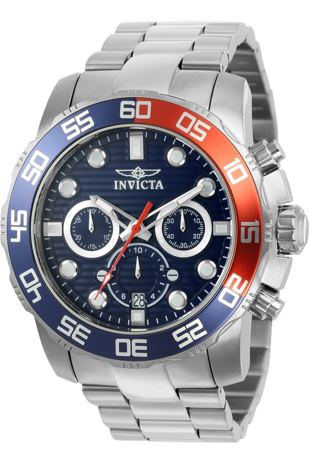Invicta メンズ 22225 Pro Diver アナログディスプレイ クォーツ シルバー ウォッチ｜Basqueバスク 18,000円