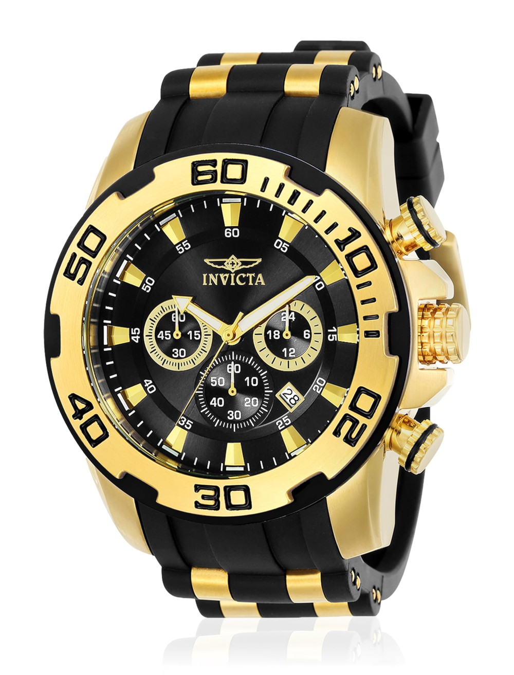 Invicta メンズ 22340 Pro Diver アナログディスプレイ クォーツ ブラック ウォッチ|Basqueバスク