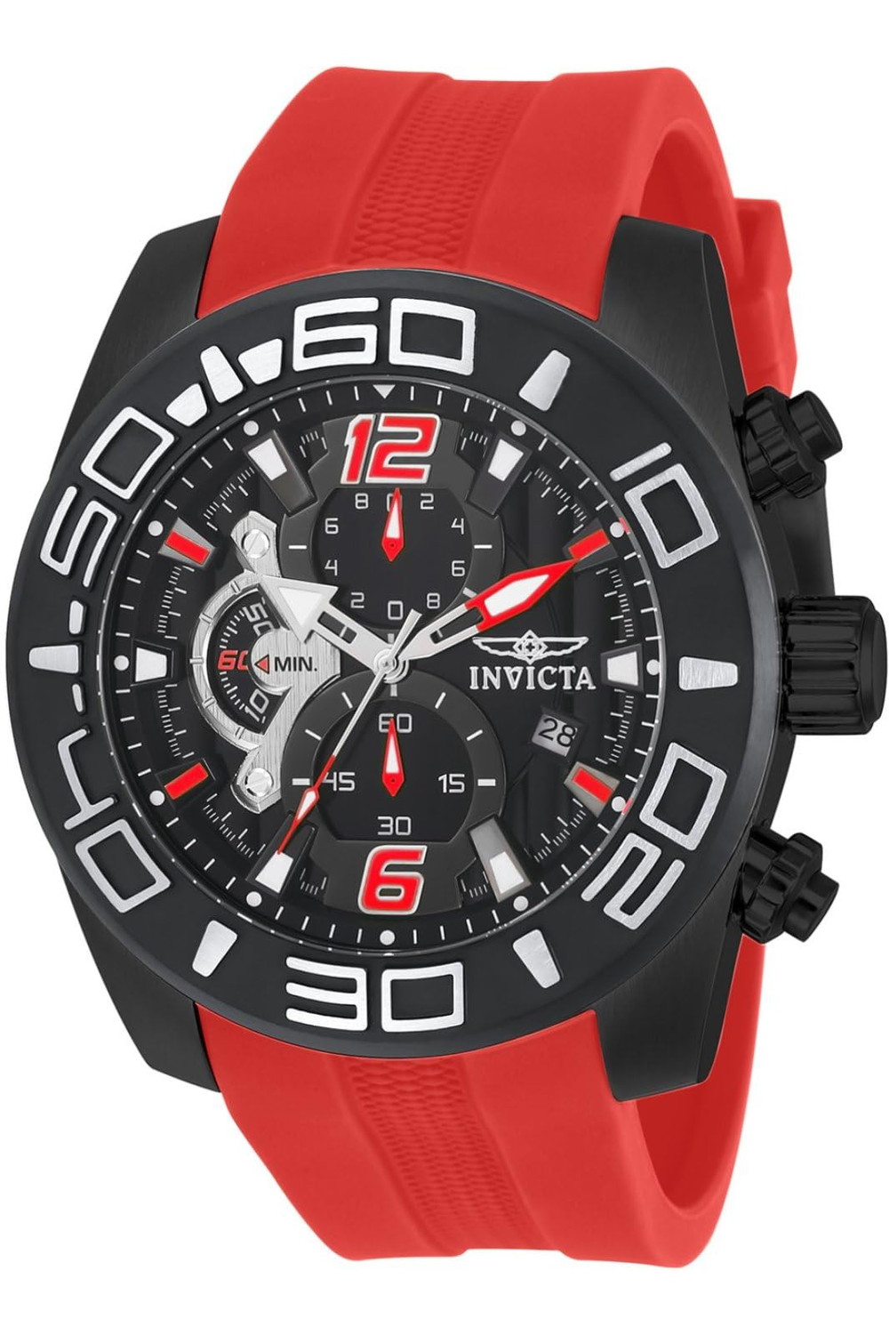 Invicta メンズ 22810 Pro Diver アナログ見せびらかす 石英 赤いこと 御覧なさる