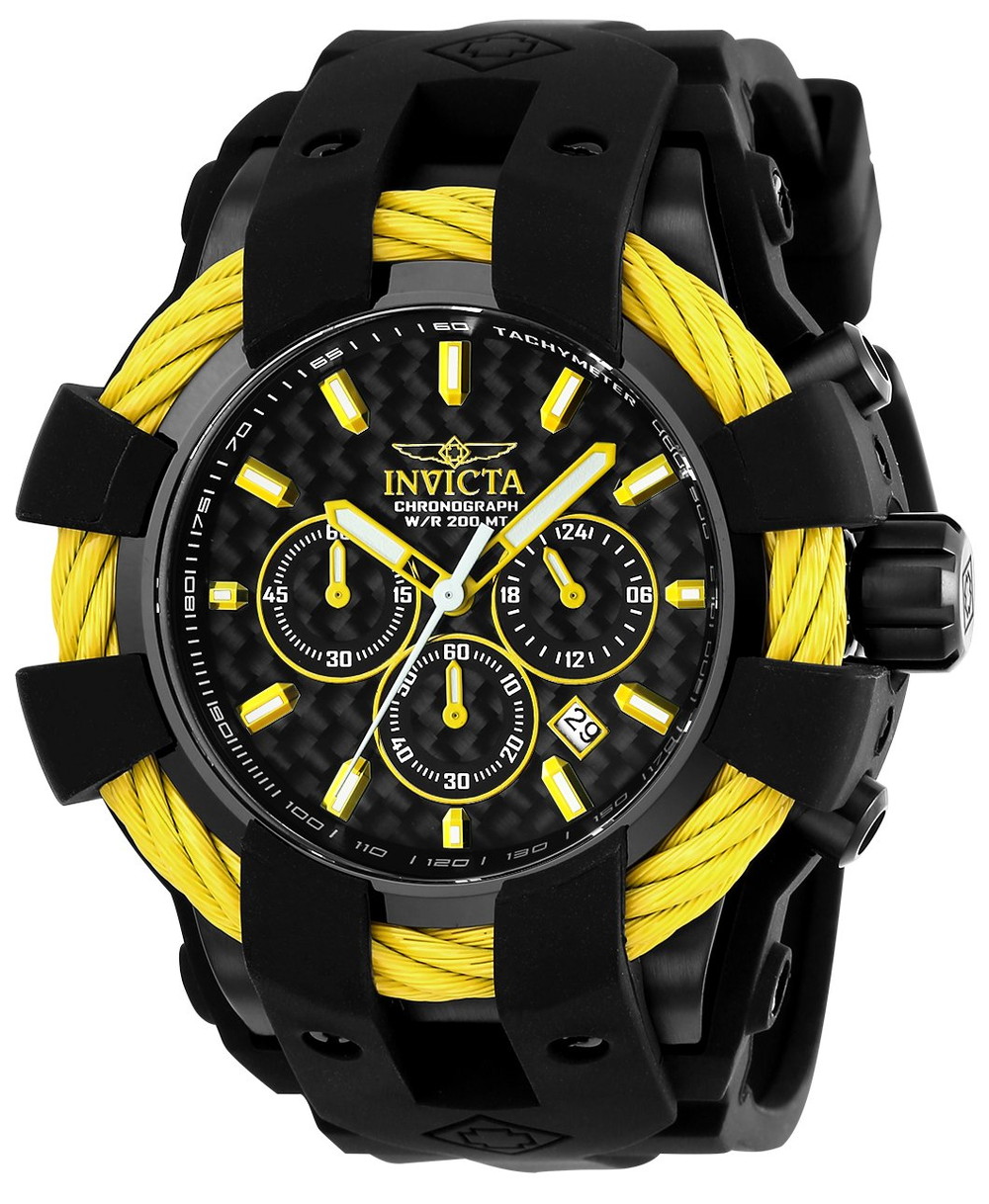 Invicta メンズ 23871 Bolt アナログ見せびらかす 石英 黒いこと ご覧なさる