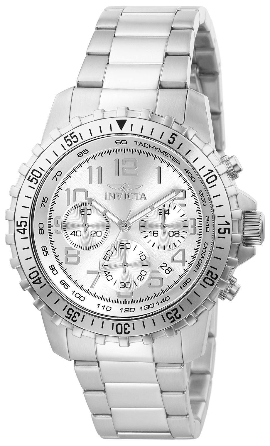 Invicta メンズ Specialty クォーツウォッチ ステンレススチールバンド しろがね色 6620