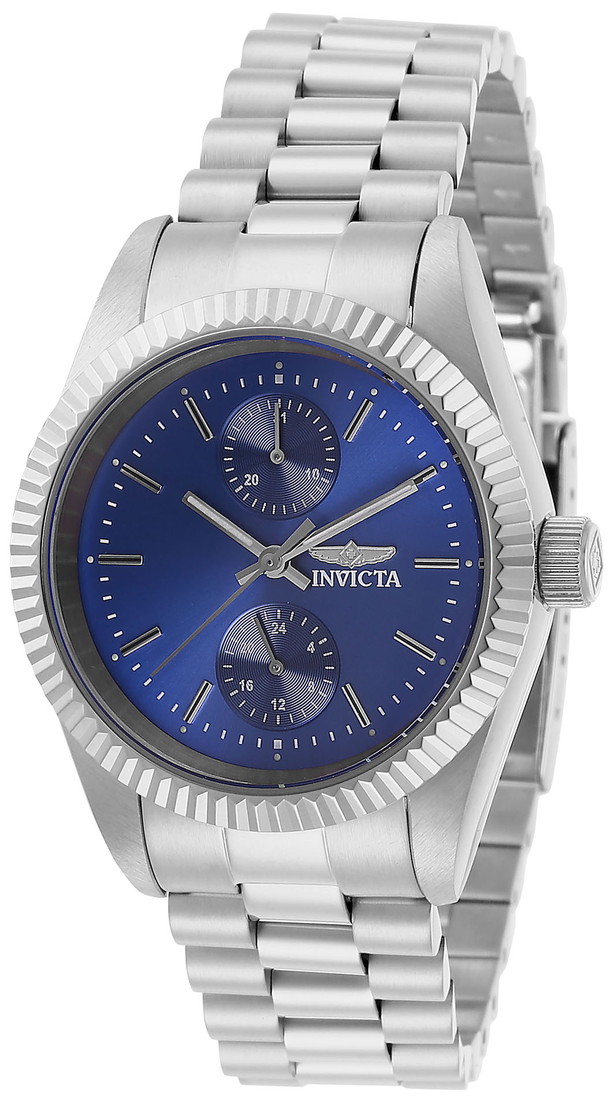 Invictaインビクタ Invictaインビクタスペシャリティ レディース 腕時計 ブルーダイヤル 36mmケース ステンレススチール クォーツ 50m防水 日付表示 27,750円