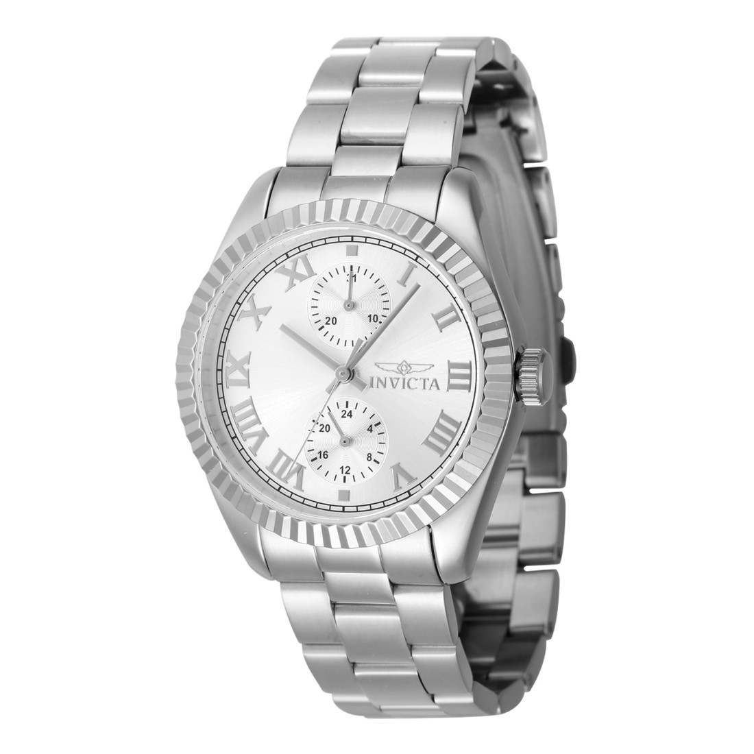 Invictaインビクタ スペシャリティ ベルモント レディース 腕時計 36mm ステンレススチール シルバーダイヤル クォーツ 50m防水 金属ベルト