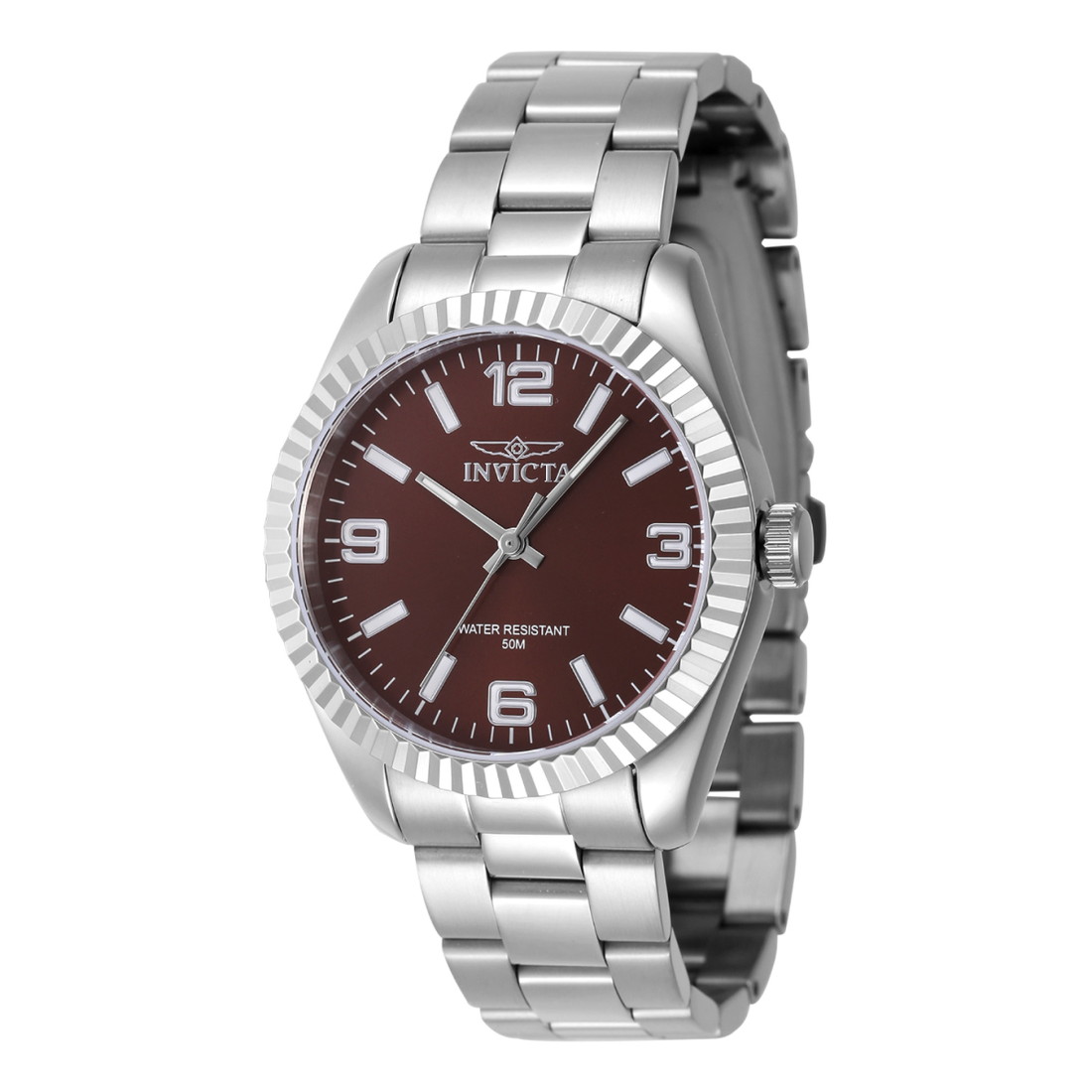 Invictaインビクタ Specialty Stratford レディース 腕時計 36mmケース クォーツ 50m防水 ステンレスベルト シルバー コッパー文字盤