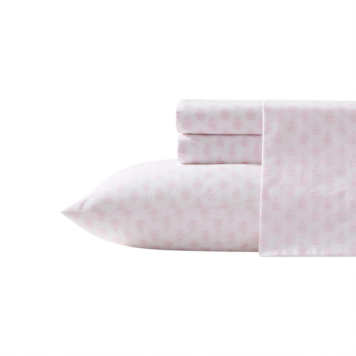 Laura Ashley セミダブルサイズ Francesca Pink ベッドシーツセット コットンパーケール 花柄