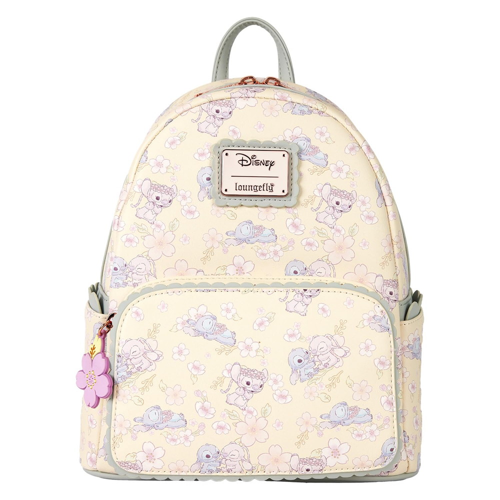 ❤️ハート満開デザイン❤️ラウンジフライ スティッチ バックパック✨桜ピンクミニ ❤️ハート満開デザイン❤️ラウンジフライ スティッチ バック