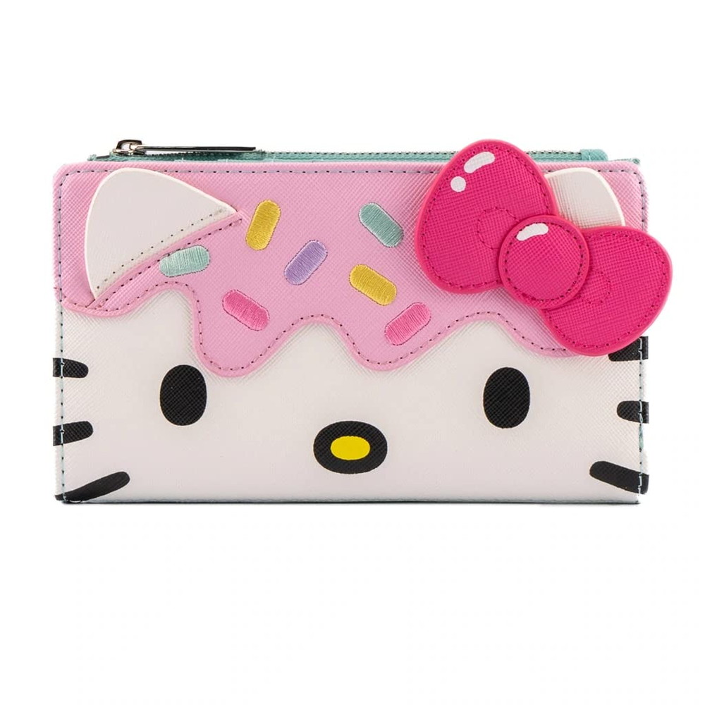 Loungefly Sanrio Hello Kitty カップケーキ フェイクレザー フラップウォレット|Basqueバスク