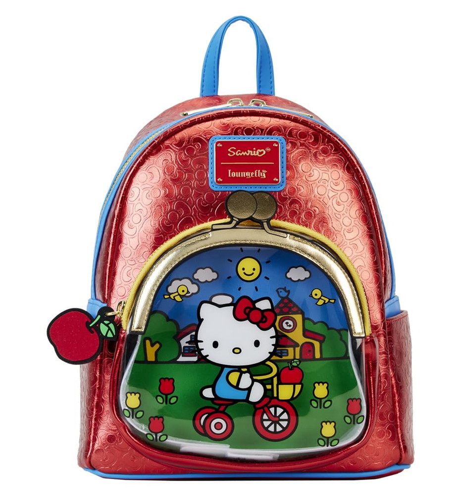 Loungefly Hello Kitty 50周年記念 コインバッグ メタリック ミニバックパック スタンダード