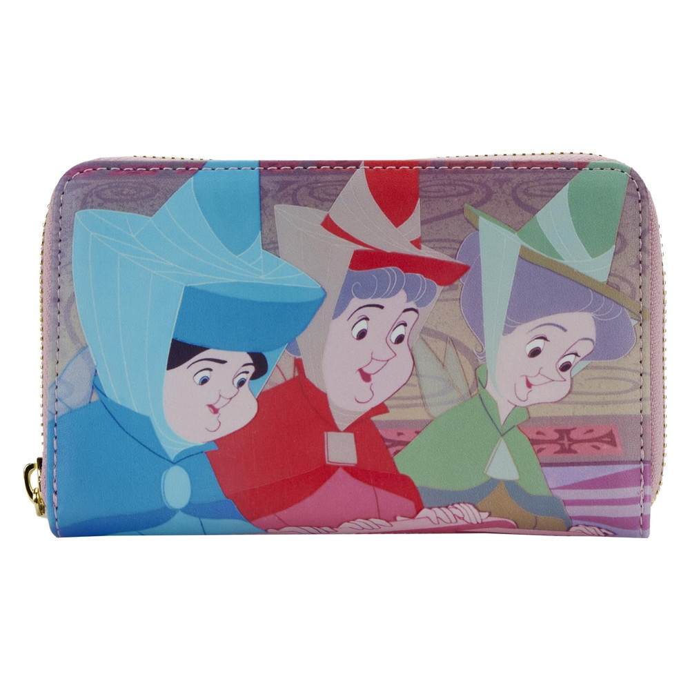 Loungefly DISNEY 眠れる森のもの言う花 姫御前一こま ジップアラウンドウォレット バッグ-バッグ・小物・ブランド雑貨