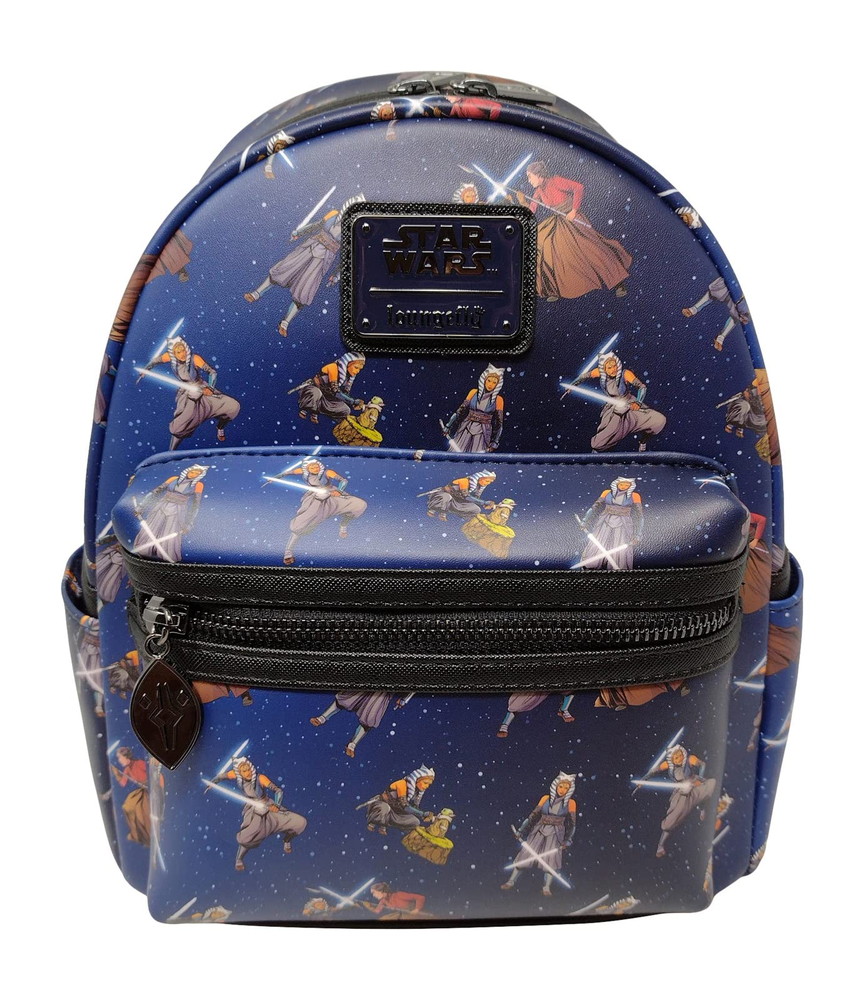 Loungefly Star Wars アソーカ・タノ&グローグー マンダロリアン レディース ダブルストラップ ショルダーバッグ