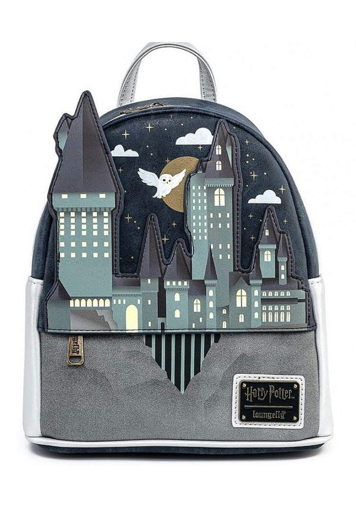Loungefly Harry Potter ホグワーツ城 ヘドウィグ レディース ダブルストラップ ショルダーバッグ｜Basqueバスク