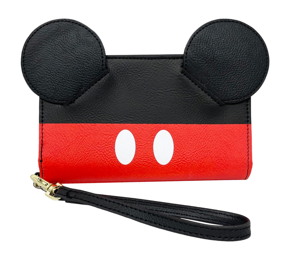 Loungefly Disney ミッキーマウス コスプレキャラクター ジップアラウンドテックウォレット