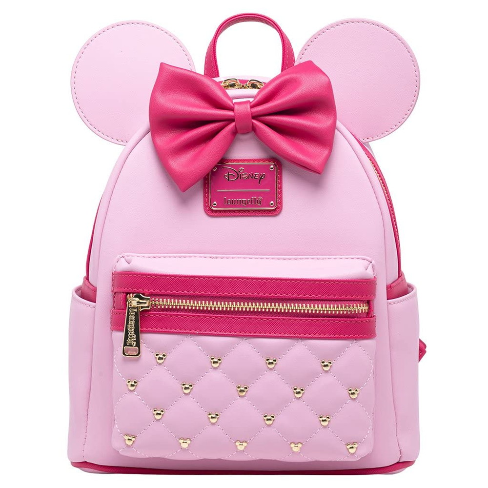Loungefly Disney ミニーマウス クラシックシリーズ ミニバックパック ストロベリーマカロン