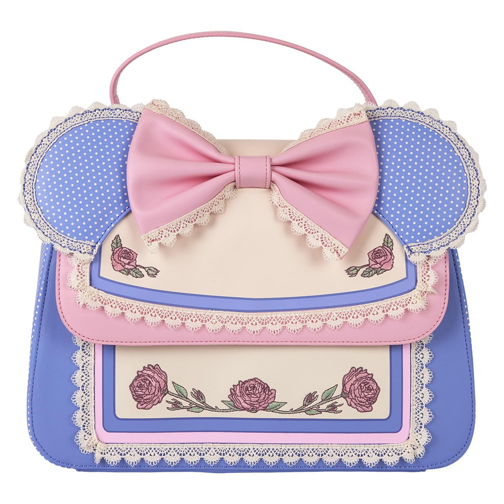 Loungefly Disney ミニー フローラル&レース イヤー クロスボディバッグ