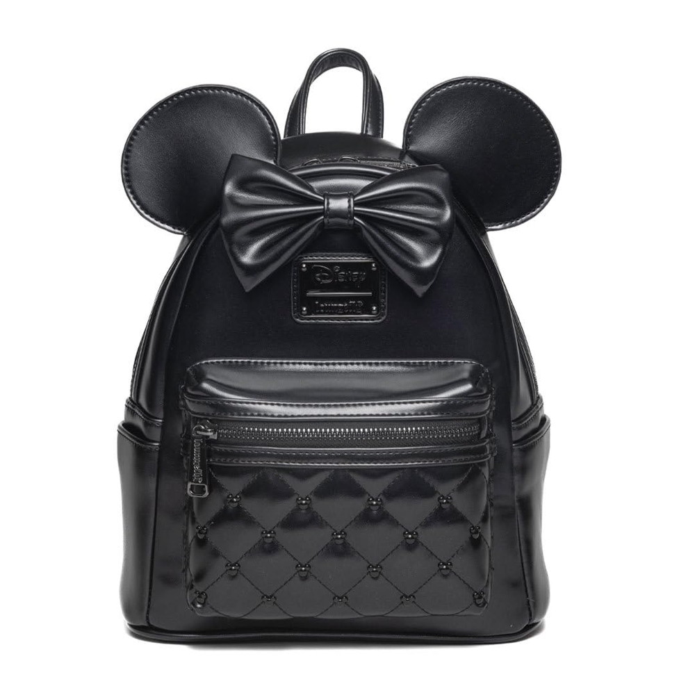 Loungefly Disney ミニーマウス クラシックシリーズ レディース バックパック ミッドナイト イリディセント