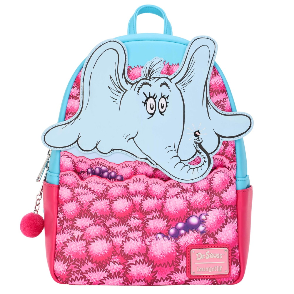 Loungefly Dr Seuss ホートンは誰も聞いていない フローラル エレファント ダブルストラップ ショルダーバッグ ミニバックパック｜Basqueバスク