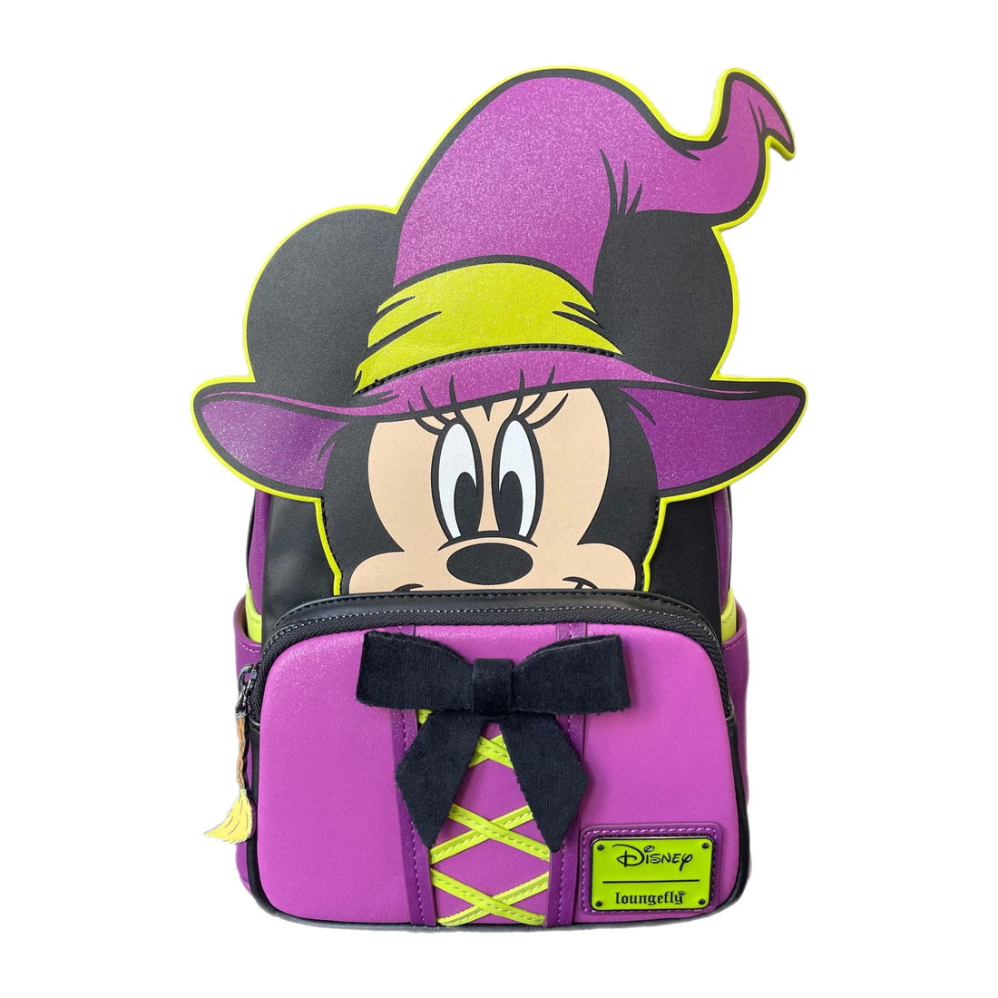 Loungeflyラウンジフライ ディズニー ミニーマウス ウィッチ 蓄光 ミニバックパック レディース リュック 1000個限定 ショップ限定 ハロウィン｜Basqueバスク