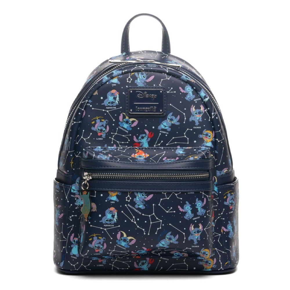Loungefly Disney リロ＆スティッチ ゾディアック 蓄光 総柄プリント バックパック