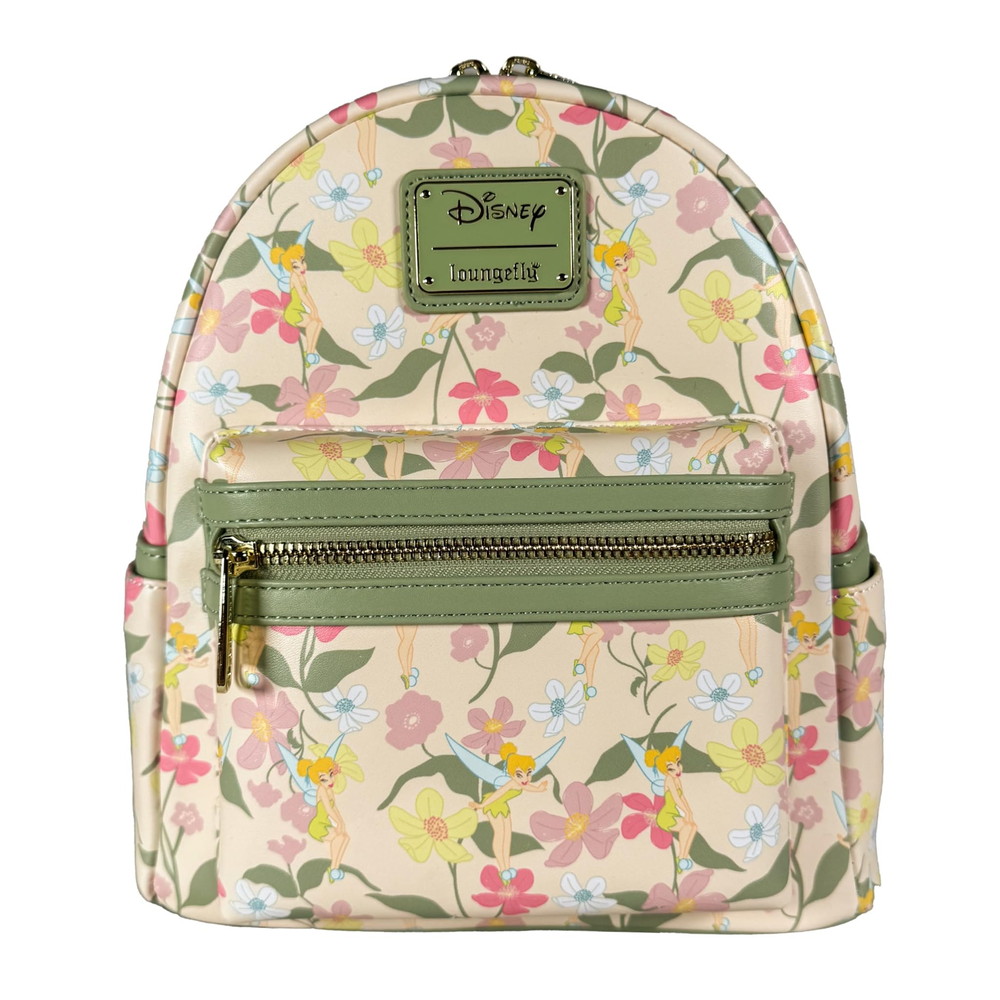 Loungefly ディズニー ピーターパン ティンカーベル フローラル レディース ダブルストラップ ショルダーバッグ｜Basqueバスク