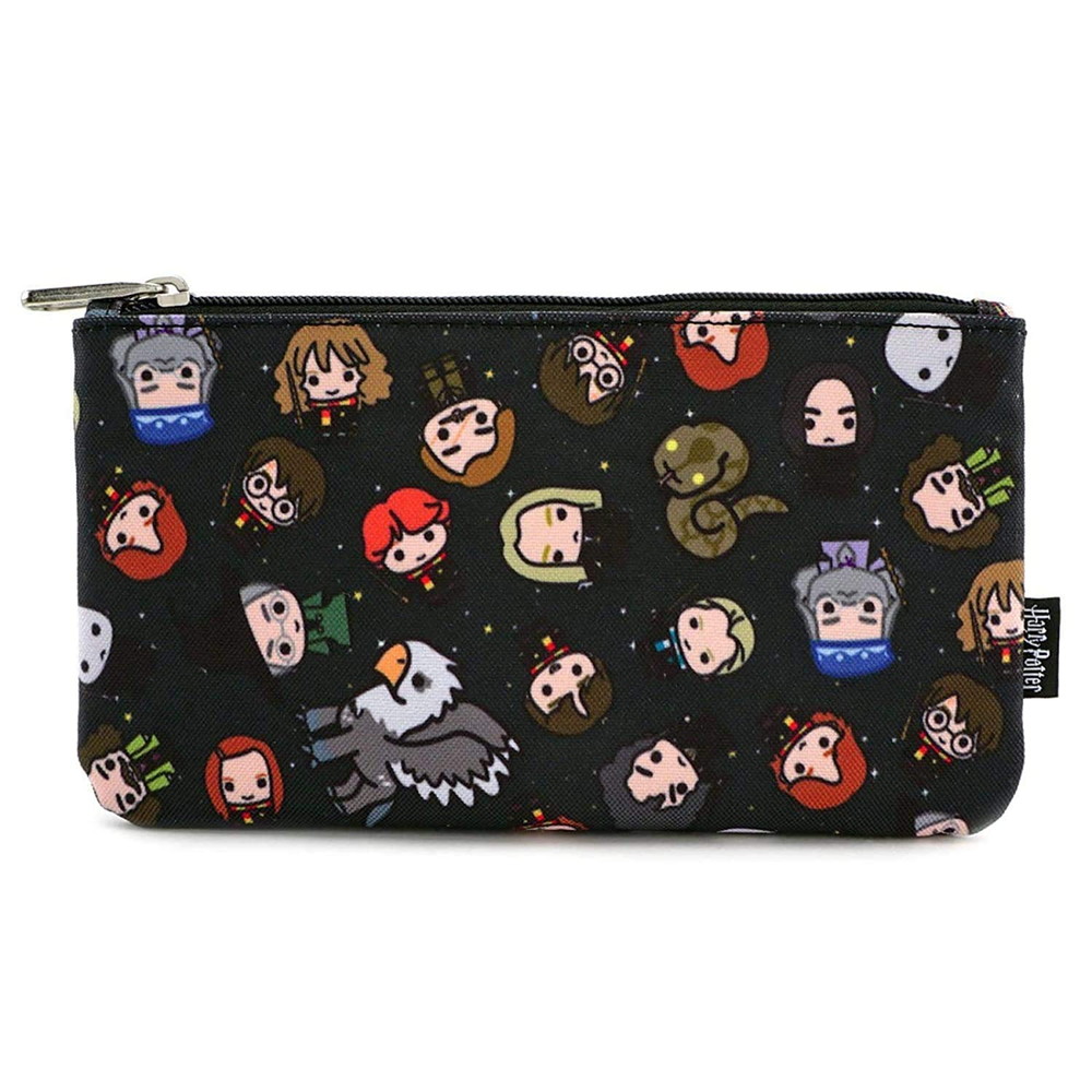 Loungefly ハリーポッター キャラクター 総柄 コスメポーチ バッグ