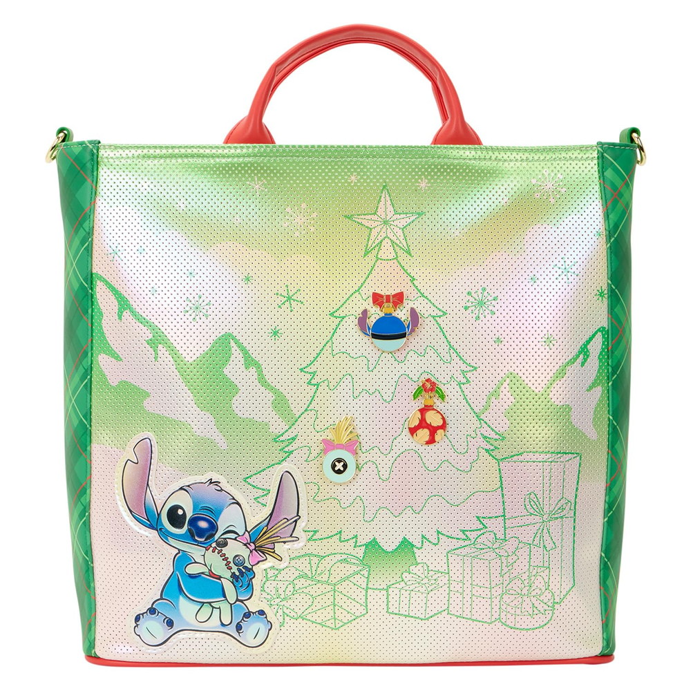 Loungefly ディズニー リロアンドスティッチ ホリデー トートバッグ