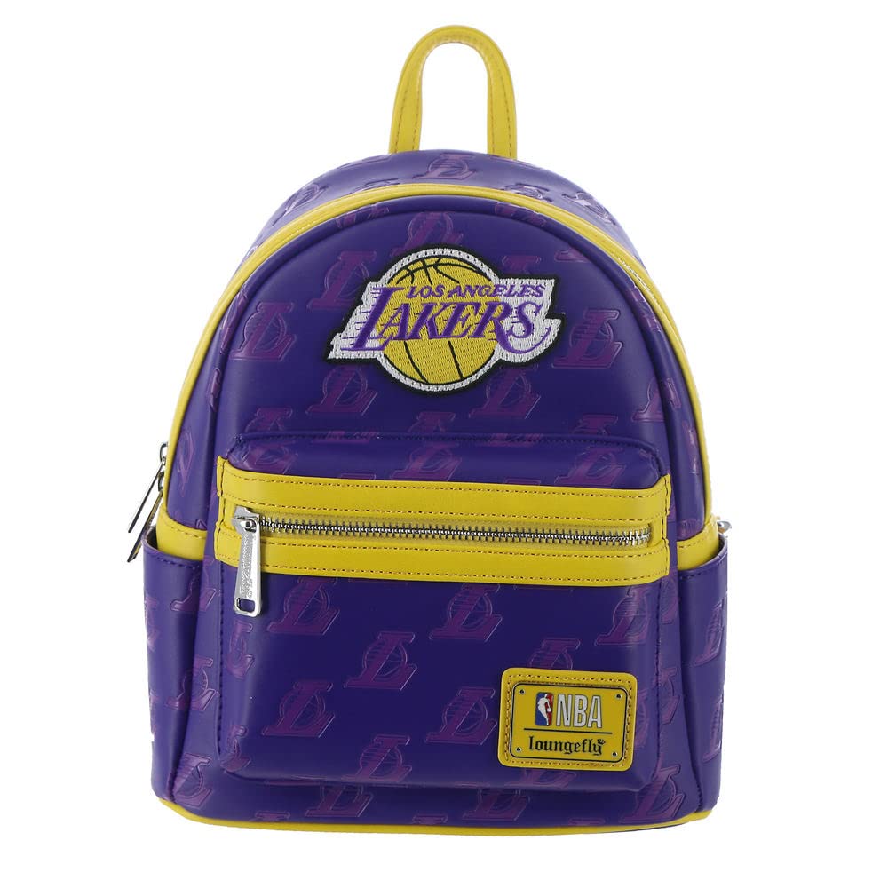 Loungeflyラウンジフライ NBA ロサンゼルス レイカーズ ロゴ ミニバックパック ユニセックス リュックサック バッグ バスケットボール チームロゴ オフィシャルグッズ｜Basqueバスク