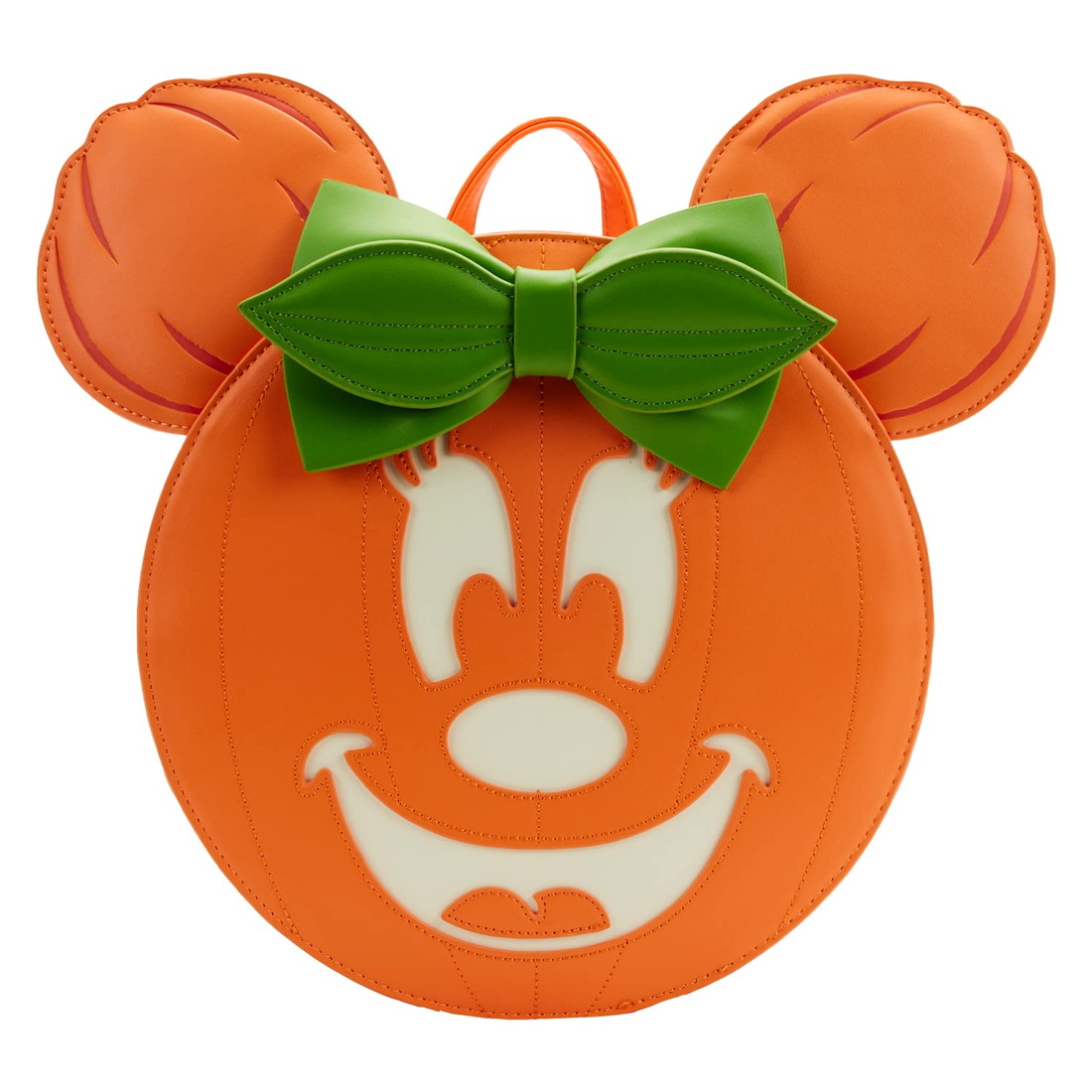 Loungeflyラウンジフライ ディズニー ミニーマウス パンプキン レディース ミニバックパック リュック 蓄光 ハロウィン かぼちゃ キャラクター ギフト