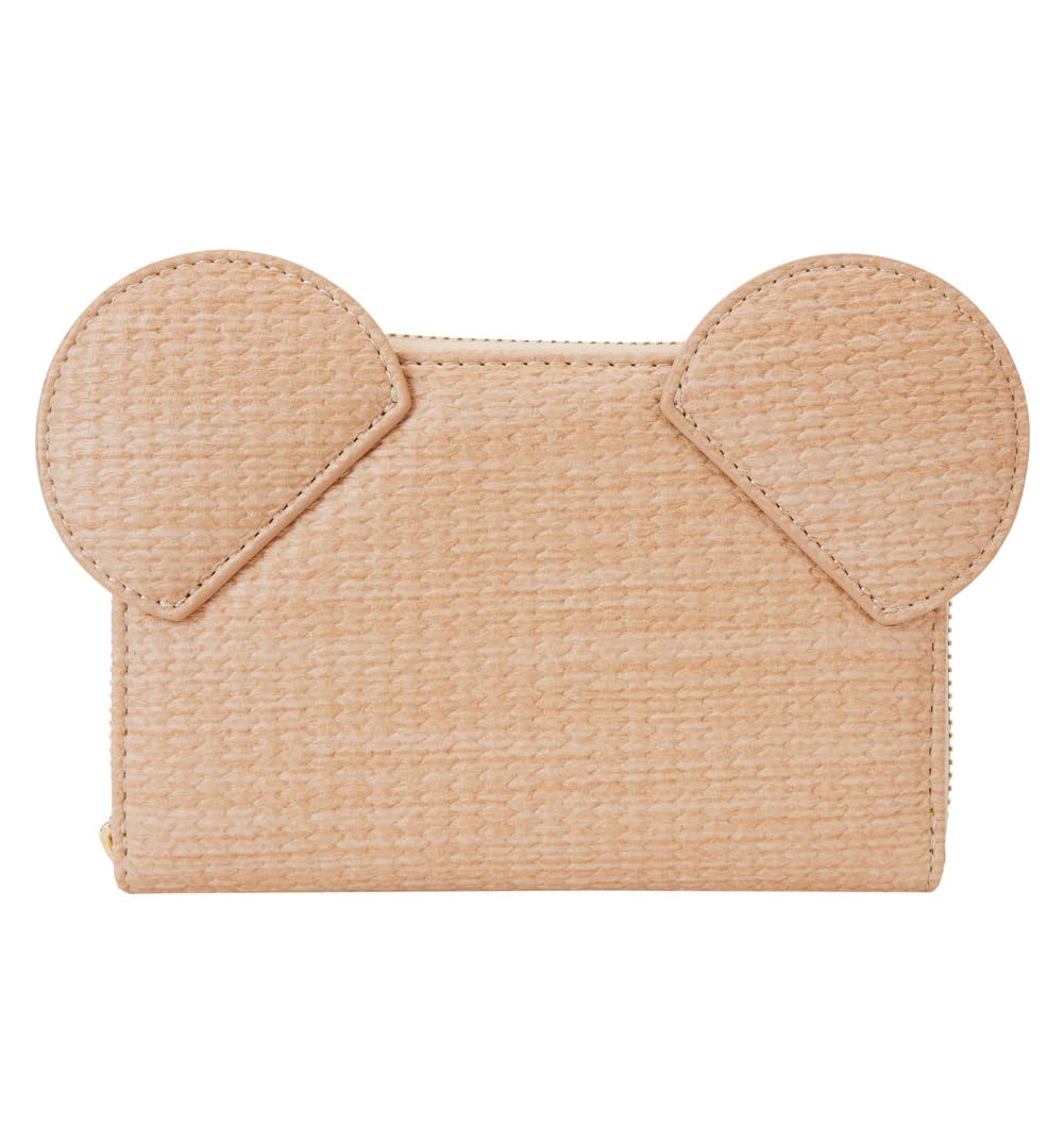 Loungeflyラウンジフライ ディズニー ミッキー ストロー コスプレ ジップアラウンド ウォレット ユニセックス 財布 麦わら風 キャラクター