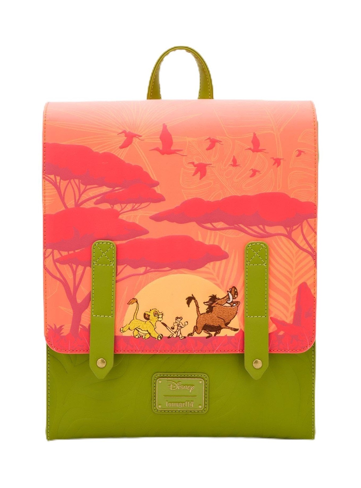 Loungefly ディズニー ライオンキング シンバ ティモン プンバァ ミニリュック バックパック オレンジ BoxLunch限定｜Basqueバスク
