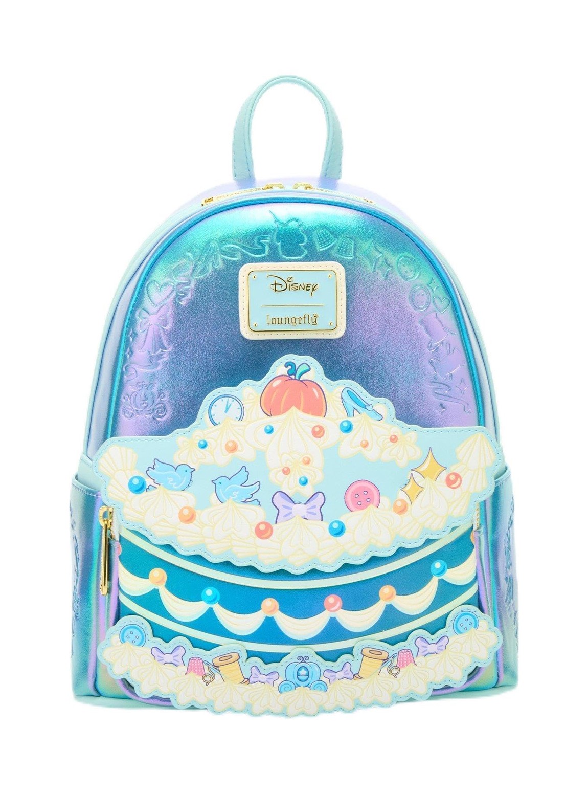 Loungefly ディズニー シンデレラ ケーキデザイン イリデセント ミニリュック ミニバックパック BoxLunch限定｜Basqueバスク 20,175円