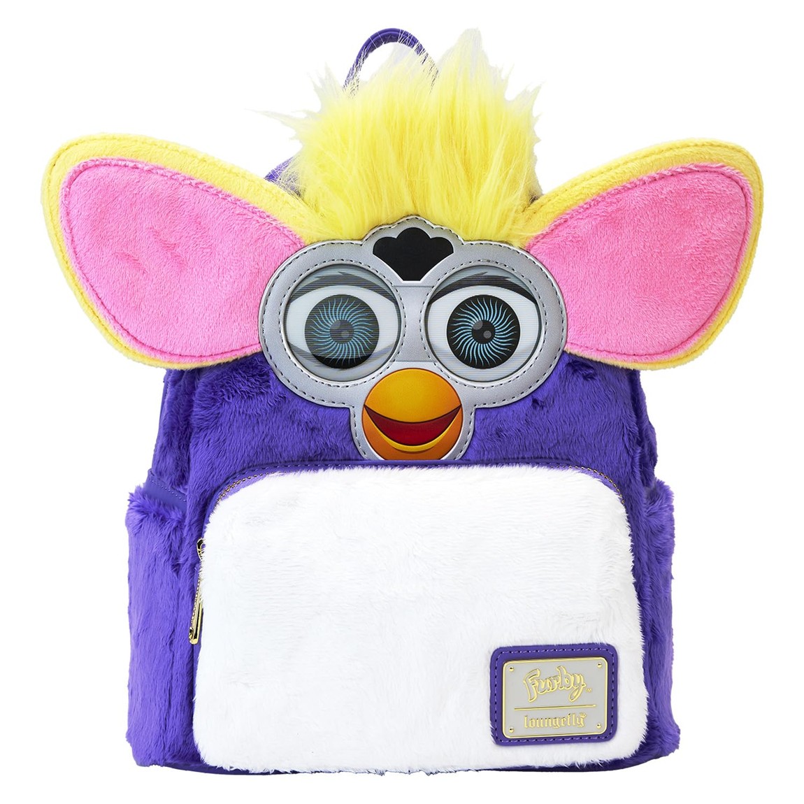 Loungefly ハズブロ ファービー ミニリュック ミニバックパック フェイクファー アップリケ ゴールド金具|Basqueバスク