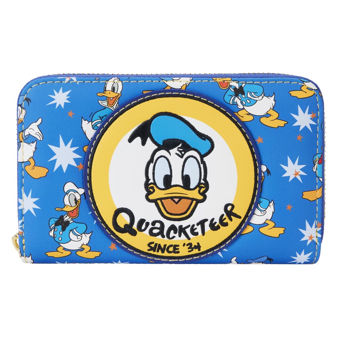 Loungefly ディズニー ドナルドダック 90周年記念 財布 二つ折り財布 ジップアラウンド フェイクレザー｜Basqueバスク