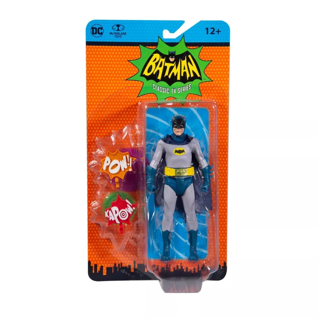 マクファーレン トイズ DCレトロ バットマン (1966年TVシリーズ) 6インチ アクションフィギュア / McFarlane Toys DC Retro Batman Classic TV Series 6" Action Figure|Basqueバスク
