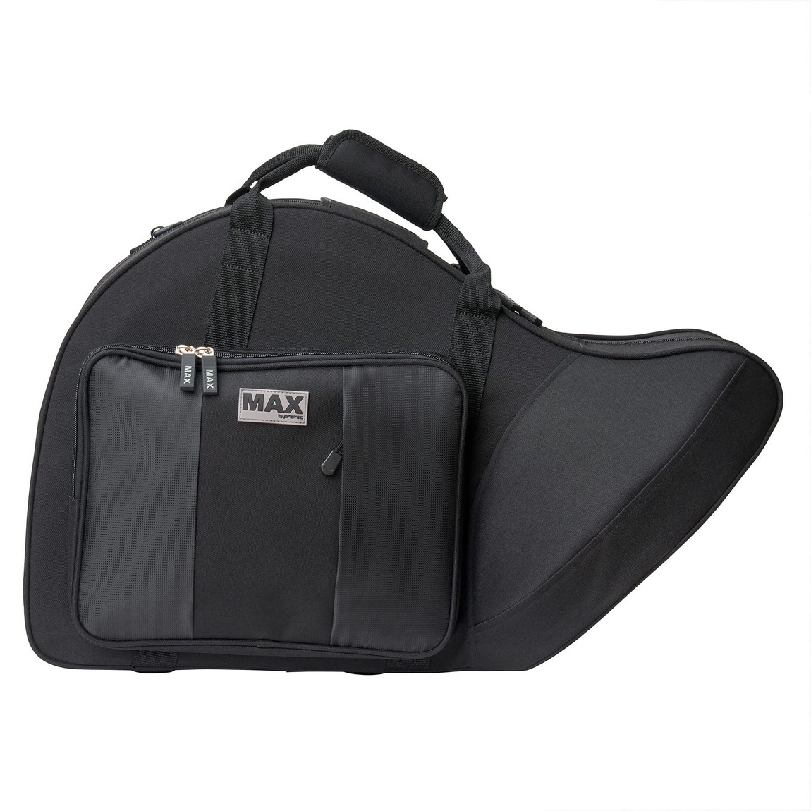 Protec フレンチホルン用 セミハードケース MAXシリーズ ブラック リュック対応 軽量 ワンピース型｜Basqueバスク