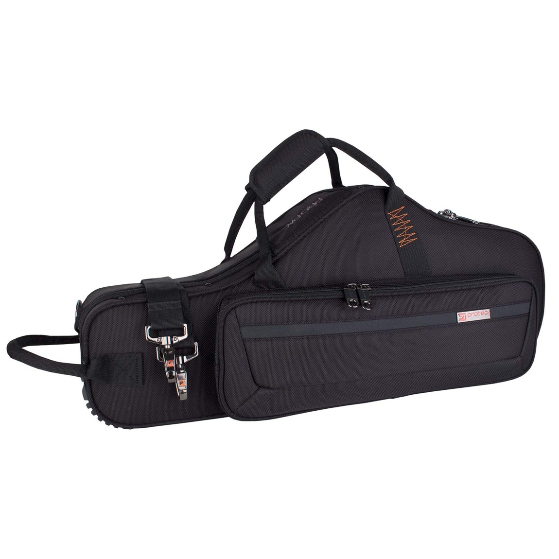 Protec アルトサックス用セミハードケース PRO PAC ブラック フルートケース収納ポケット付｜Basqueバスク