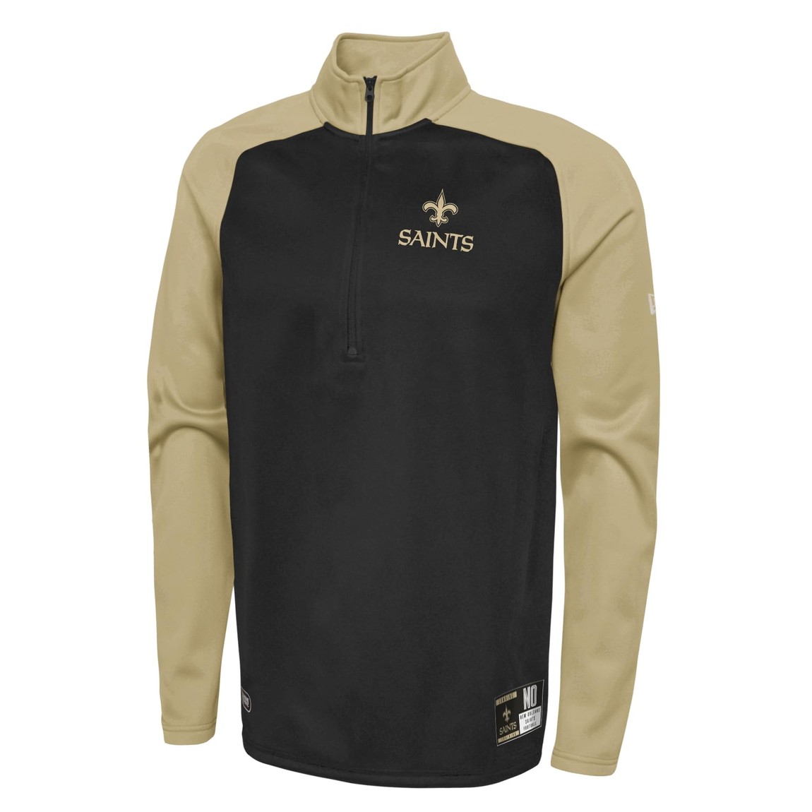 Outerstuff NFL ニューオーリンズ・セインツ New Orleans Saints パフォーマンス 1/4ジップ プルオーバー フリース スウェット ブラック トレーニングウェア｜Basqueバスク 12,300円
