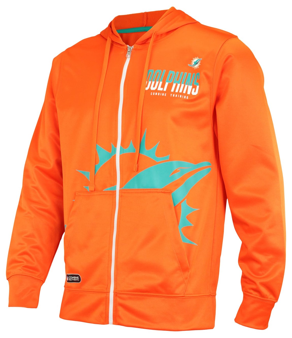 Outerstuff NFL マイアミ・ドルフィンズ Miami Dolphins フルジップ パフォーマンス フリース パーカー チームカラー フーディ スウェット メンズ スポーツ トレーニング|Basqueバスク