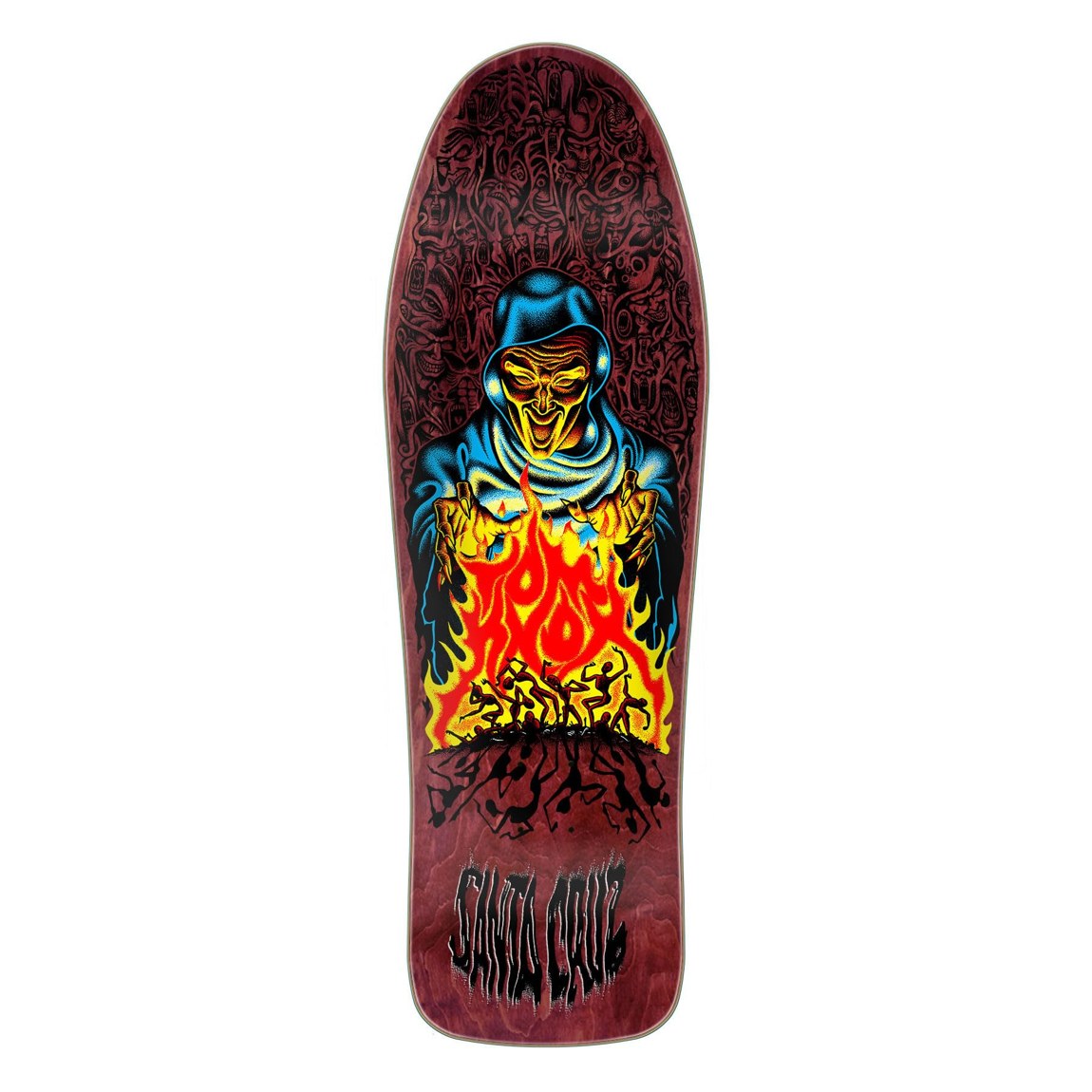 SANTA CRUZ Knox Firepit Reissue スケートボード デッキ 10.0in x 31.3in オールドスクール｜Basqueバスク