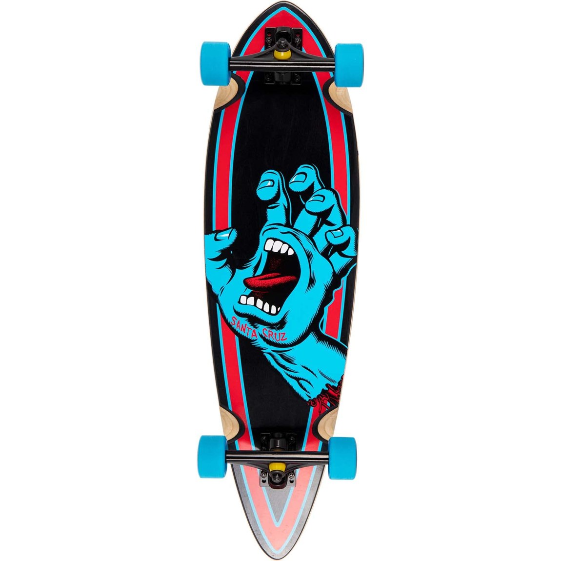 Santa Cruz Screaming Hand Pintail ロングボード クルーザー スケートボード 9.20in x 33in｜Basqueバスク