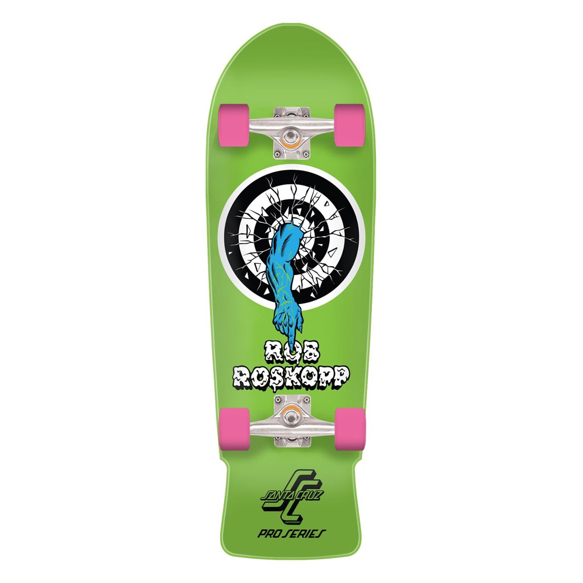 Santa Cruz Roskopp One Shaped Skateboard Cruzer 10.0in x 31.4in クルーザー スケートボード コンプリート|Basqueバスク